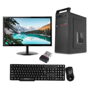 Core i3 3rd GENERATION H61 MOTHER BOARD with NVMe Support | 256GB SSD | 8GB DDR3 MEMORY | ATX CABINET SMPS | 19" ZEB LED MONITOR | ZEB KEYBOARD AND MOUSE | FREE WIFI RECEIVER