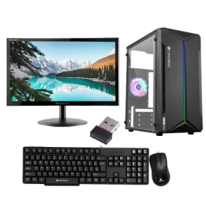 Core i5 6th GENERATION H110 MOTHER BOARD with NVMe Support | 256GB SSD | 8GB DDR3 MEMORY | ATX CABINET SMPS | 19" ZEB LED MONITOR | ZEB KEYBOARD AND MOUSE | FREE WIFI RECEIVER