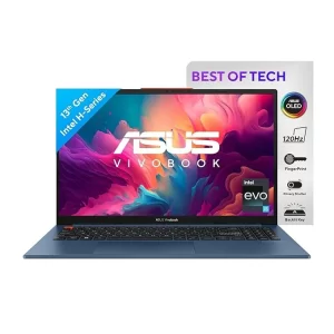 ASUS Vivobook S 15 OLED, Light Weight Laptop,13th Gen,Intel Evo Core i5-13500H (16GB/1TB/Intel Iris Xe Grph/39.62 cms (15.6) 3K/Win11Hm)WITH BAG S5504VA-MA553WS